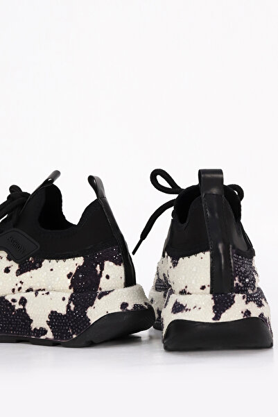 Mamito Ayakkabı Αθλητικά παπούτσια με μοτίβο PRNS 116-1 με λεπτομέρεια από πέτρα