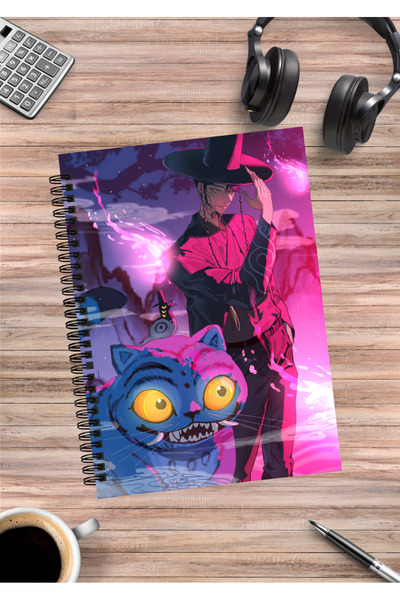 mertfigur دفتر ملاحظات حلزوني A5 (50 ورقة) تصميمه K-Pop Demon Hunters رومي مي...