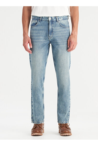 WRANGLER Normal Bel Relaxed Indigo Men's Denim Pants Frnk00013381 Indigo Denim Pants