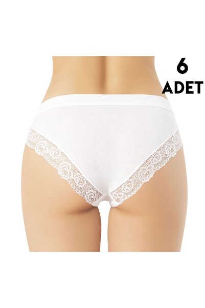 KOTA 5106 Dantel Ve Biye Detaylı Modal Bikini (M-L-XL) 6'lı