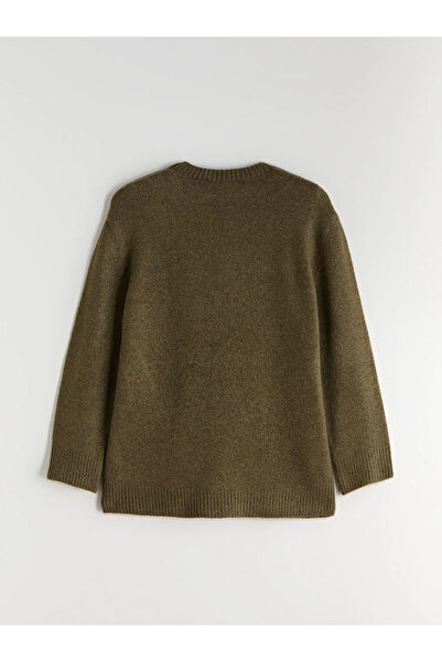 LC Waikiki Bisiklet Yaka Oversize Kadın Triko Kazak