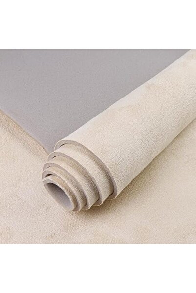 TUSI FABRICS Material tapiterie plafon auto tip Alcantara Bej, Dimensiune 1m x 1, 5 m