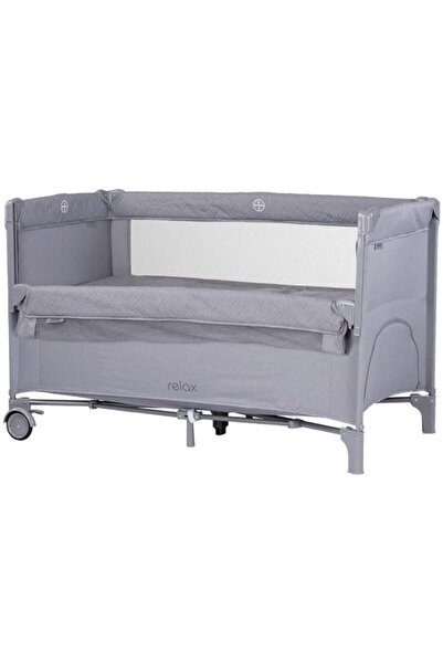 Chipolino Patut pliabil Chipolino Relax cloud linen cu laterala culisanta