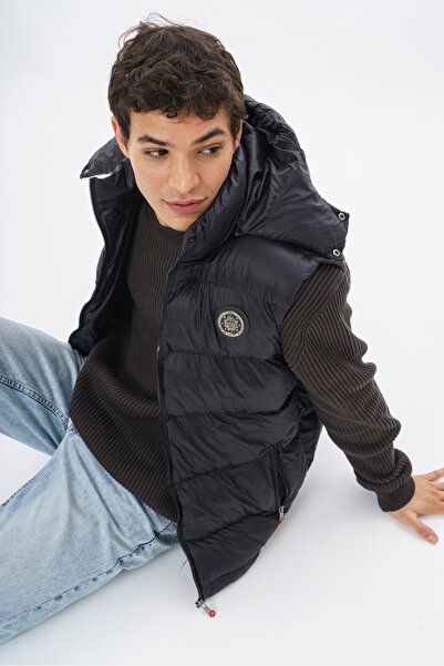 ROSSPALL سترة رجالية ناعمة الملمس – ملمس غير لامع، غطاء رأس قابل للإزالة