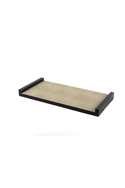 Mikasa Moor Sandy Wooden Leather Covered Tray 38X18Cm