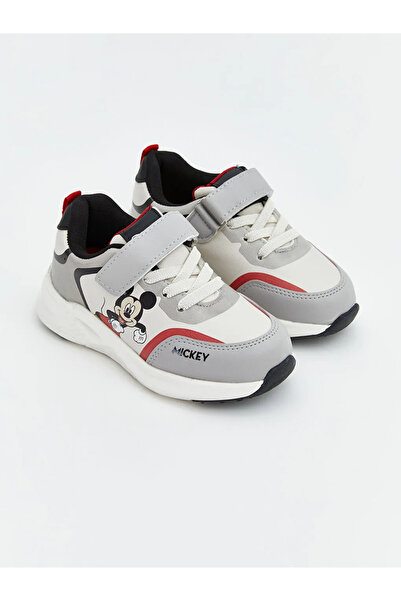 LC Waikiki Lcw Steps Beige Mickey Mouse Printed Baby Boy Sneakers