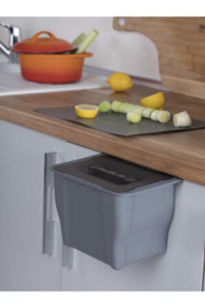 IDEAL FEROLUC JOKER Suspended Trash Bin, 5 L, Anthracite Finish