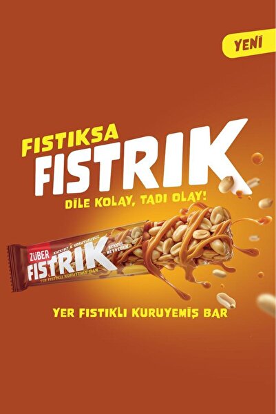 Züber Fıstrık Yer Pistachio Nut Bar 30g X 15 Pieces
