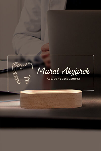 Karma Light Markt Doktorlar için Kişiye Özel Led Masa İsimliği - Kişiselleşti...