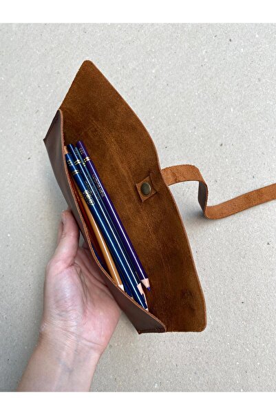 ALESTA LEATHER (Writing Name) Pen Holder - Handmade Genuine Leather