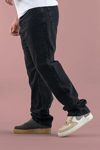 bombe Men's Baggy Fit Comfortable Fit Wide Leg Jeans Regular Waist Pants