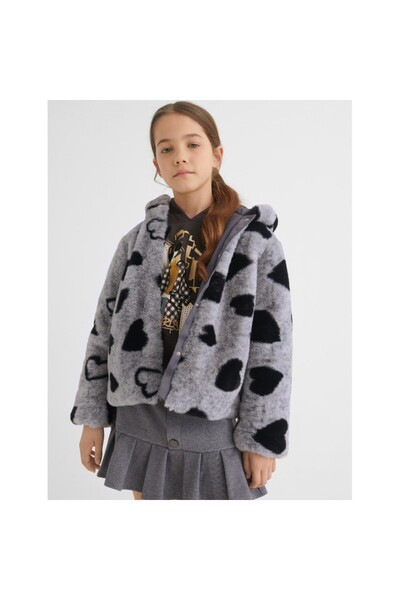 MAYORAL girls' fur coat 7480-45