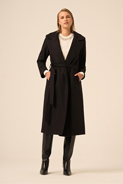 FTZ WOMEN Women's Cashmere Coat Black 31251