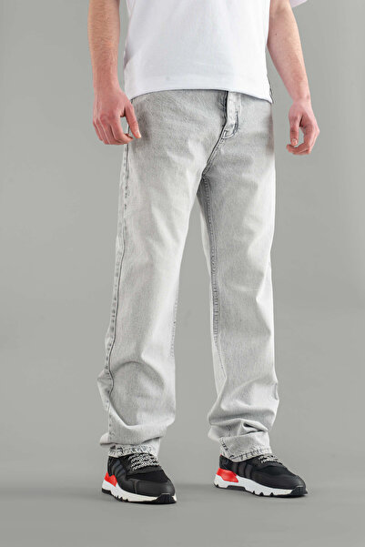 bombe Men's Baggy Fit Comfortable Fit Wide Leg Jeans Regular Waist Pants