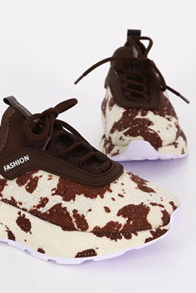 Mamito Ayakkabı Αθλητικά παπούτσια με μοτίβο PRNS 116-1 με λεπτομέρεια από πέτρα