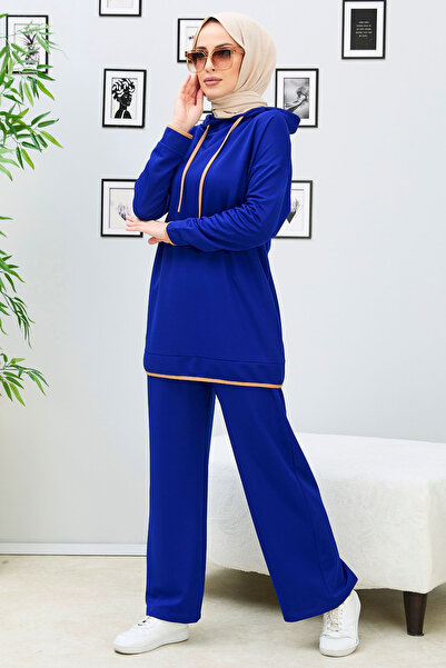 TOFİSA Tunic Trousers Cobalt - 27390- Cobalt