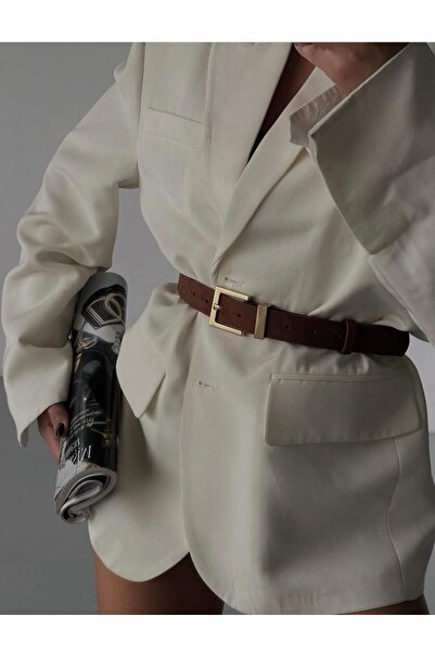 Lydie's CENTURĂ DE FEMEI CU CATĂPĂTĂ PATRATĂ DE PIELE DE CAPRĂ