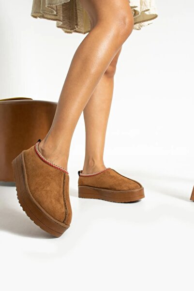 FUGA MODA Vicente Taba Yüksek Taban Kürklü Süet Kısa Kadın Bot