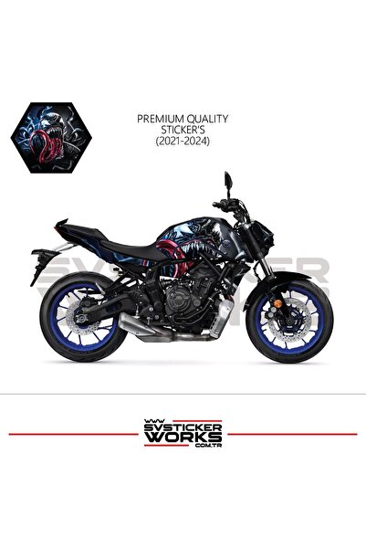 ARONA Mt-07 Sticker Fairing Venom Engine Fairing Model Ready Kit 2021 / 2024 ...