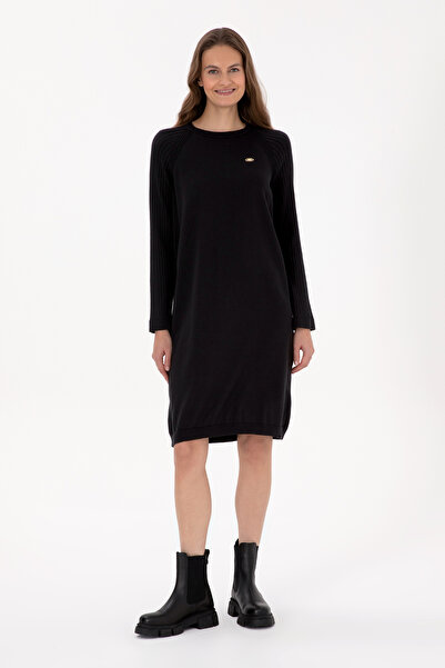 U.S. Polo Assn. Women's Black Knitwear Dress 50314732-Vr046