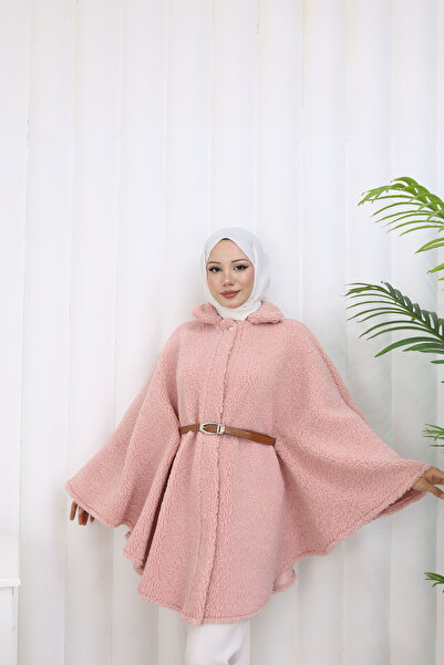 sorisso Single Button and Belted Poncho