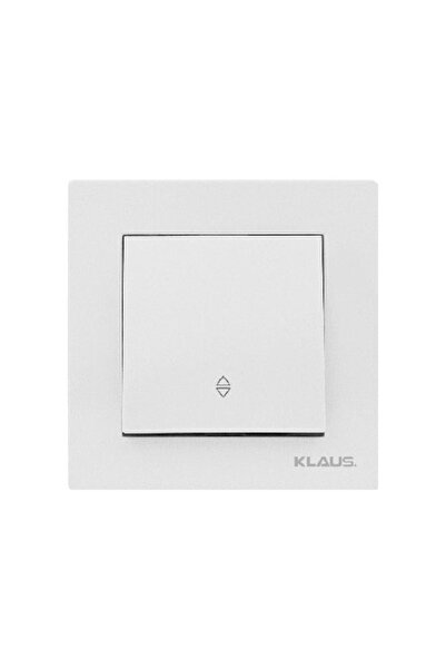 Klaus 10 τεμάχια, μονός λευκός διακόπτης Veavien, KE01119 (10/120)