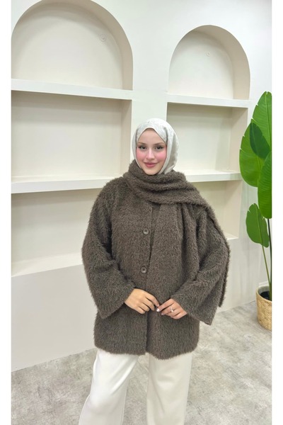 lurex moda Scarf Jacket