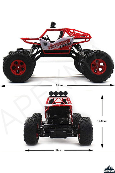 Apexma Oyuncak 2.4GHz Uzaktan Kumandalı Full Fonksiyon Şarjlı 4x4 Arazi Aracı Rc Rock Crawler