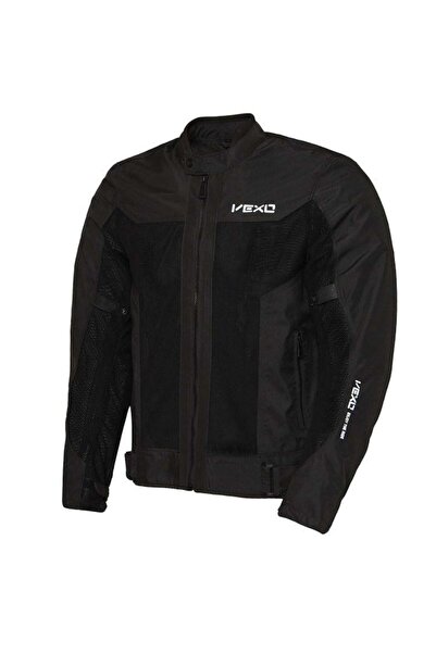 Vexo Magnus Air Yazlık Korumalı Motosiklet Montu Siyah