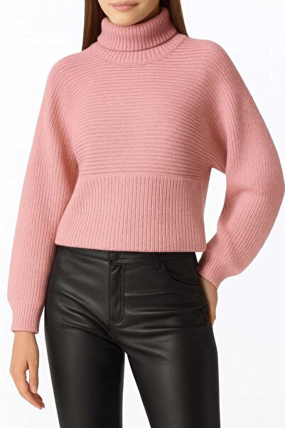 Pampino Women's Comfortable Fit High Neck Knit Sweater