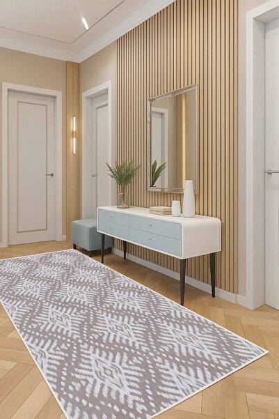Olverno Home Makinede yıkanabilir kaymaz taban leke tutmaz dijital mutfak hal...