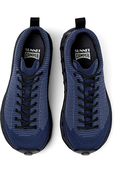CAMPER Women Navy Fabric Double Cushioned Extra Comfortable Lace-Up Sport Shoes SUNNEI-PELOTISSIMA
