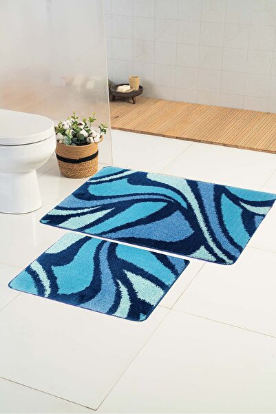 Moda Dekor Milenyum Art Flowing Blue 60x100-60x50cm | Neklizajuća podloga, pe...