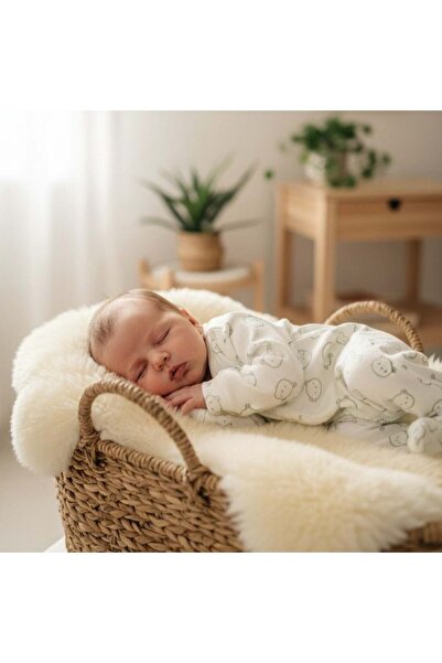 Doray Organic Ayıcık Baskılı Bebek Tulum