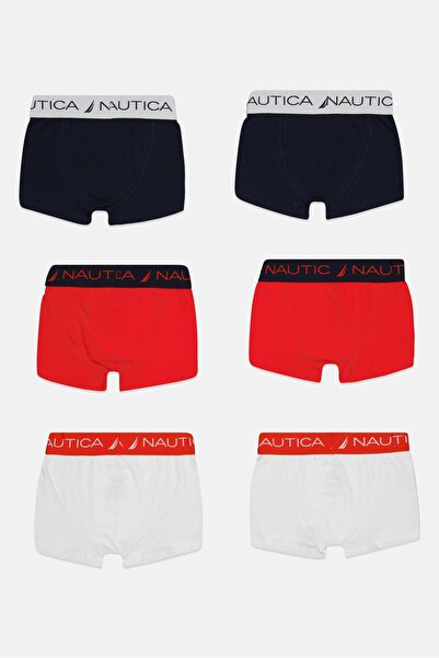 Nautica Kids Boy 6 Pieces Brand Logo Boxers, Multicolor