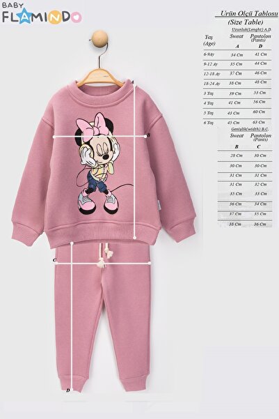 baby flamindo Printed Winter Fleece-Lined 3-Ply Girls Tracksuit Set