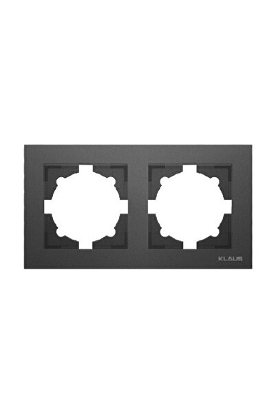 Klaus 20 Bucati, Rama Intrerupator Dublu Antracit, KE01750 (20/240)