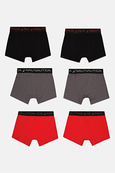Nautica Kids Boy 6 Piece Brand Logo Trunks, Multicolor