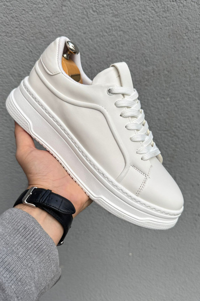 Martinetto Chunky Sneakers |   High Sole Artificial Leather Sports Shoes Men's Daily Comfort Mrt.Suni̇.067