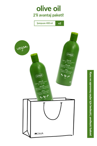 Ziaja Zeytinyağlı Canlandırıcı Şampuan 400 ml 2'li Set