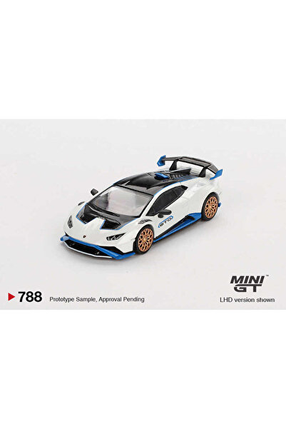 mini gt 1:64 Lamborghini Huracán STO Bianco Asopo Diecast Model Araba MGT00788