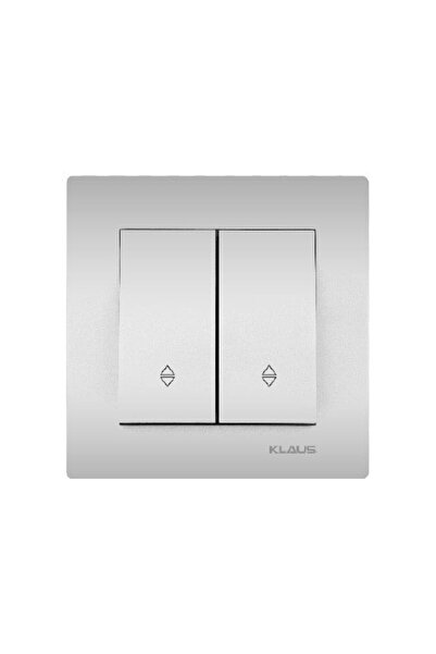 Klaus 10 Bucati, Intrerupator Dublu Aluminiu Weavien, KE01320 (10/120)