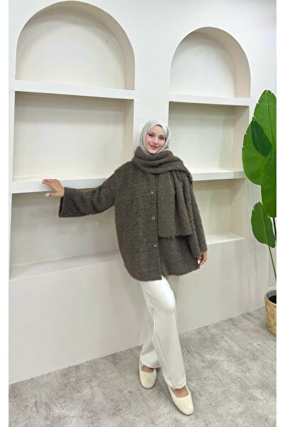 lurex moda Scarf Jacket