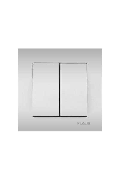 Klaus 10 Bucati, Intrerupator Dublu Aluminiu, KE01303 (10/120)