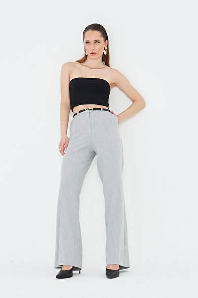LA PANTE Belted Woven Pantalon