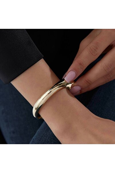 Semih Haşhaş Kuyumculuk Altın Düz Bombeli Kelepçe