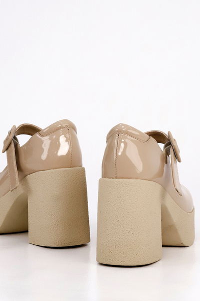 Mamito Ayakkabı SM 3262 Мокасини с висок ток и катарама