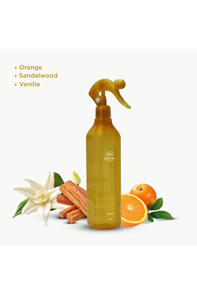 RAHAL بخاخ ذهبي رحال - معطر جو ومفروشات