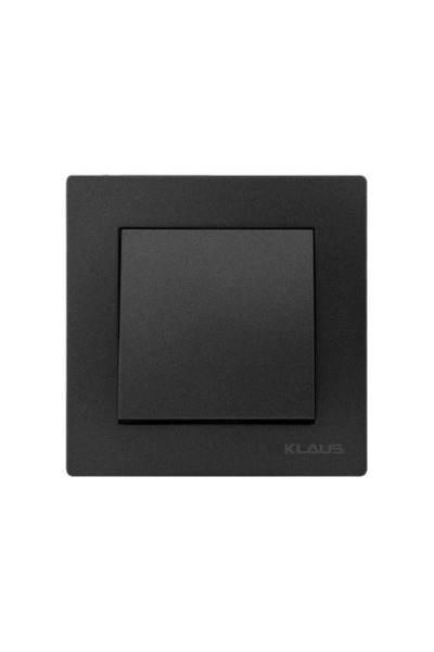 Klaus 10 Bucati, Intrerupator Simplu Negru, KE01801 (10/120)