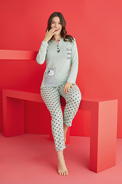 rindahomewear ΓΥΝΑΙΚΕΙΟ ΣΕΤ ΠΙΤΖΑΜΑ ΜΑΚΥΜΑΝΙΚΗ ΒΙΣΚΟΖ